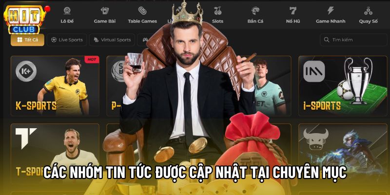 Các nhóm tin tức được cập nhật tại chuyên mục
